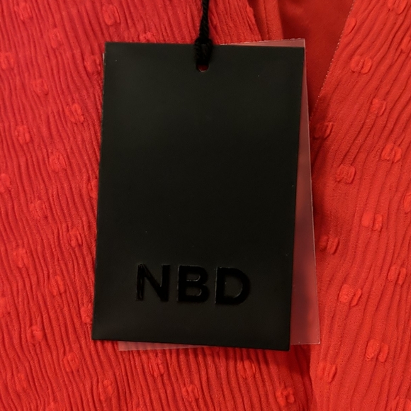 NBD Revolve Red V-neck Romper - Picture 7 of 10